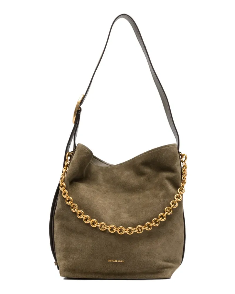 Michael Kors large Nolita chain-link leather shoulder bag - Grün Grün