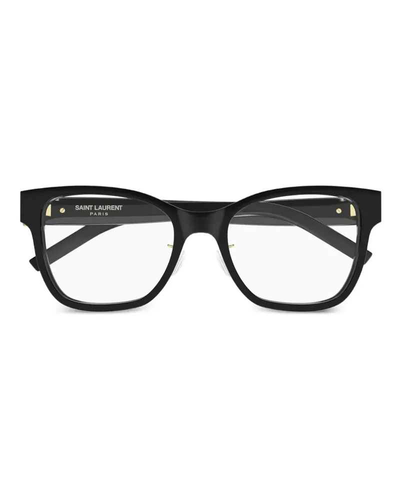 Saint Laurent Brille mit eckigem Gestell - Schwarz Schwarz