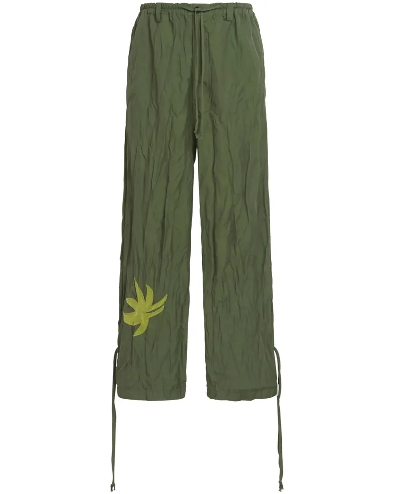 Marni Weite Hose mit Logo-Print - 00V66 00v66