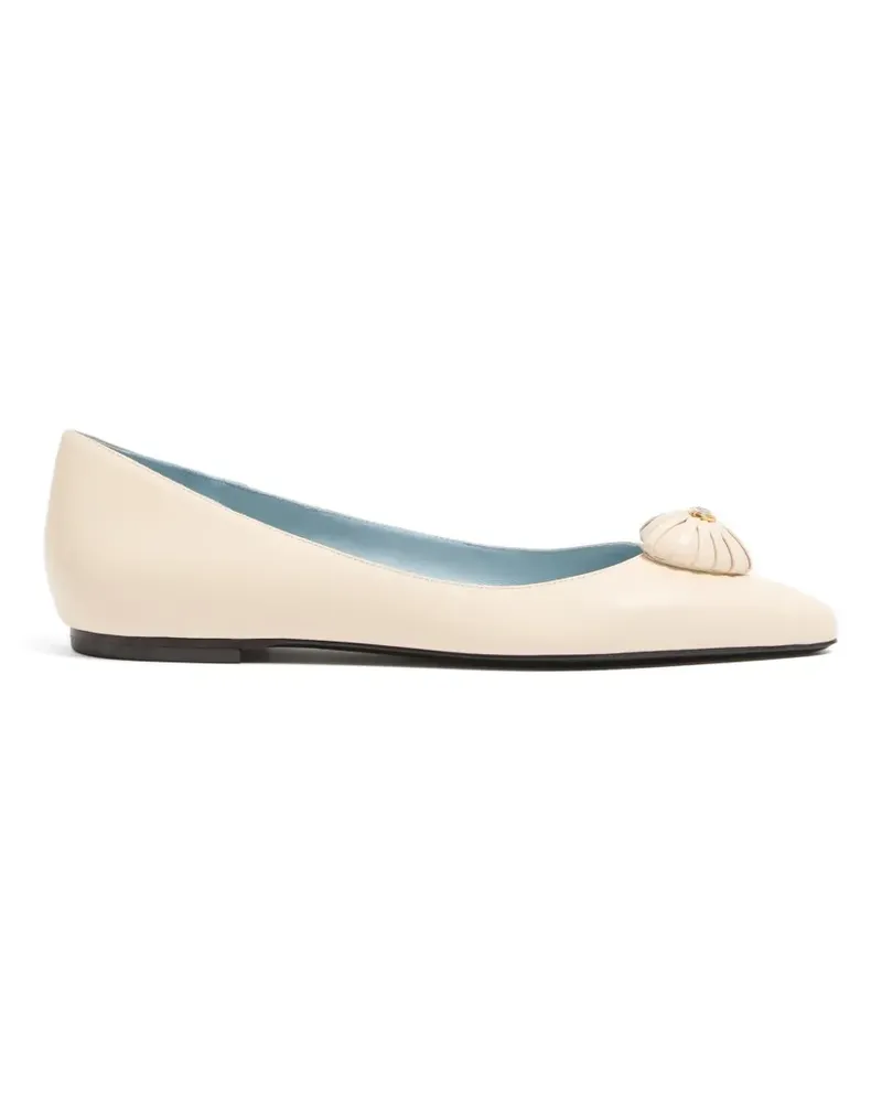 Valentino Garavani Coeur Royal VLogo Ballerinas - Nude Nude