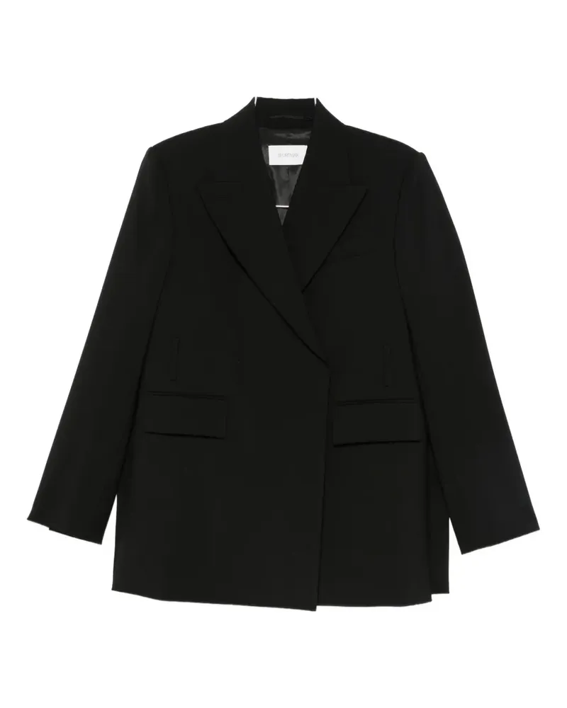 SPORTMAX Pocket Double-breasted Jacket - Schwarz Schwarz