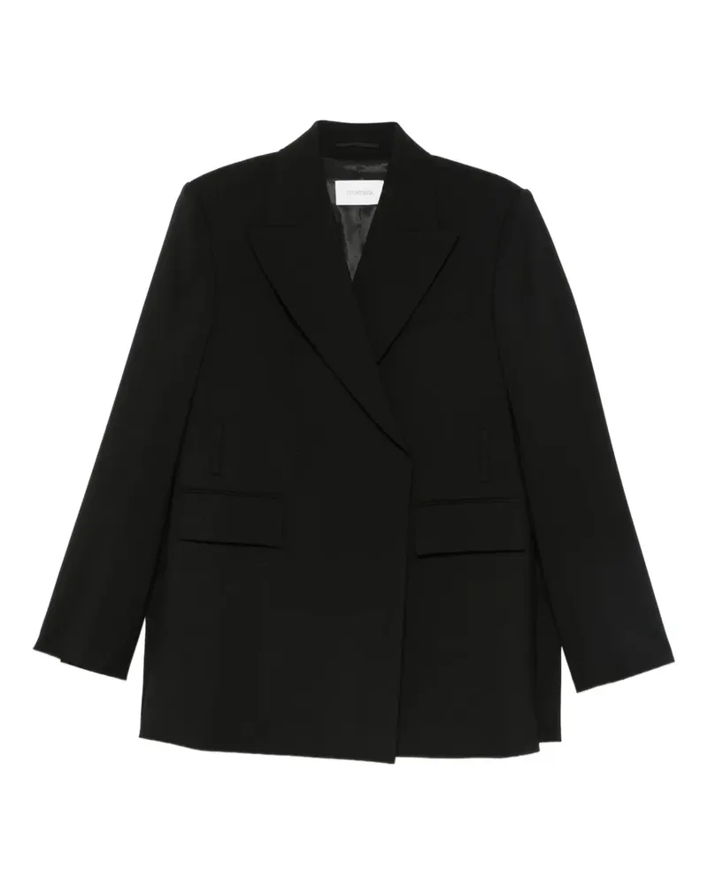 SPORTMAX Doppelreihige Pocket Jacke - Schwarz Schwarz