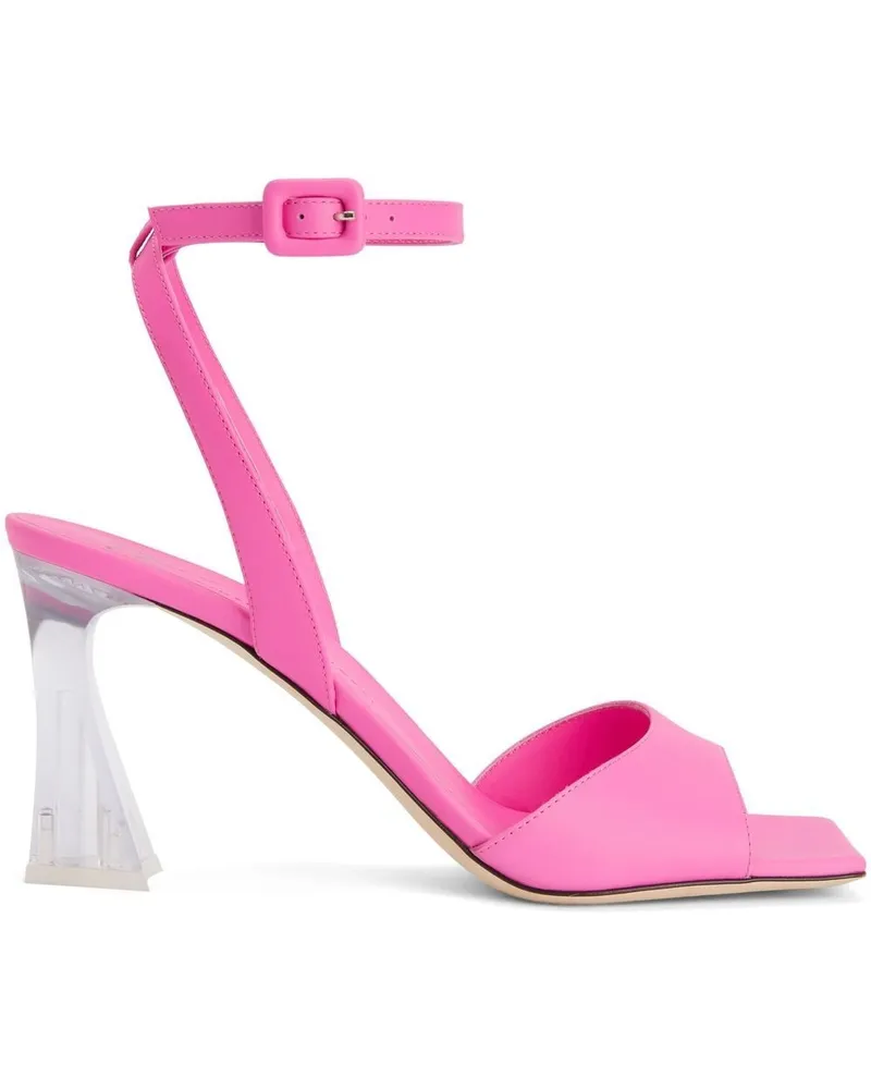 Giuseppe Zanotti Vesta Sandalen mit transparentem Absatz 85mm - Rosa Rosa
