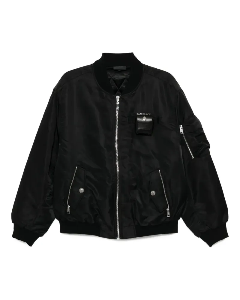 BAPE Bomberjacke mit Reißverschluss - Schwarz Schwarz