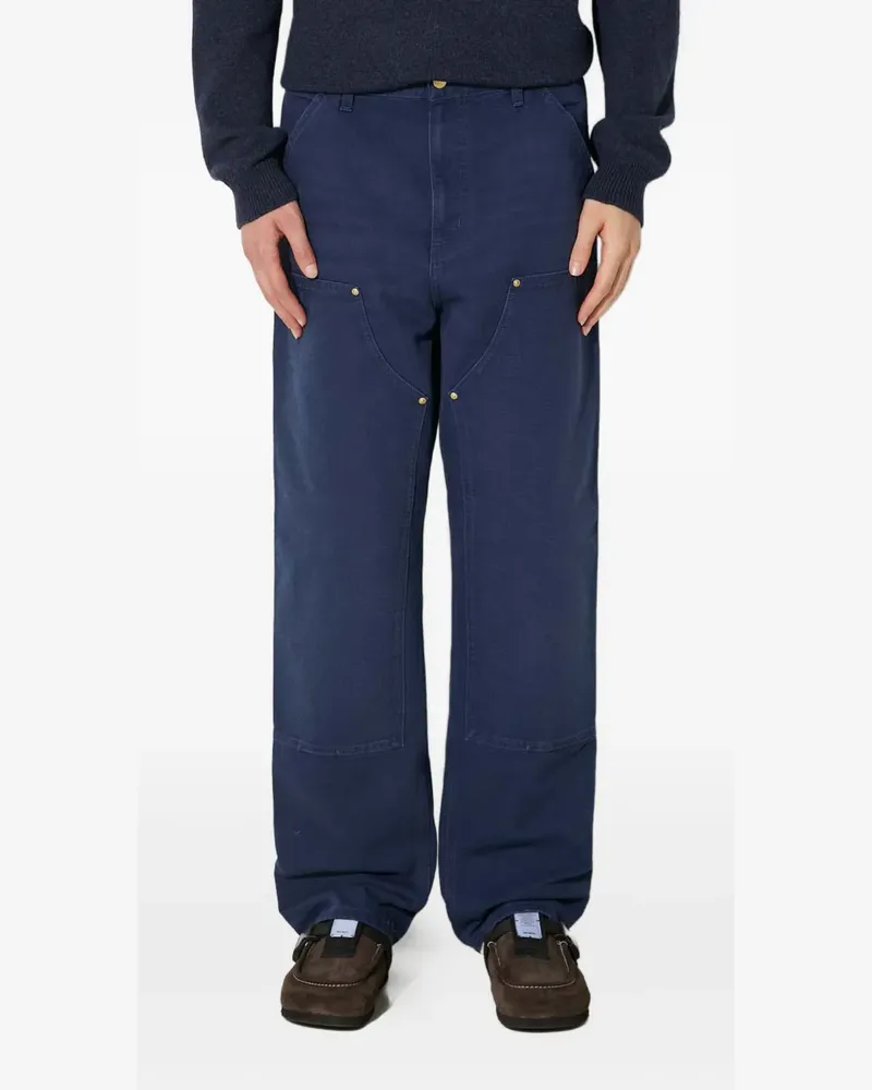 Carhartt WIP Hose mit Logo-Patch - Blau Blau