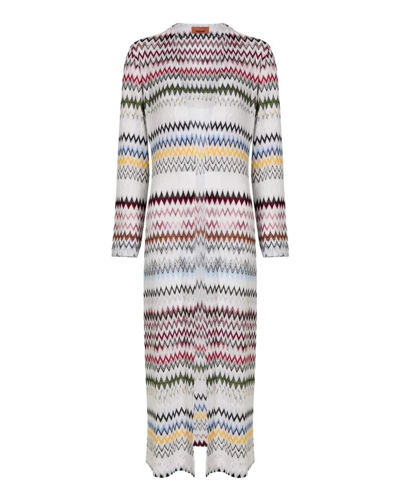 Missoni zigzag cardigan - Weiß Weiß