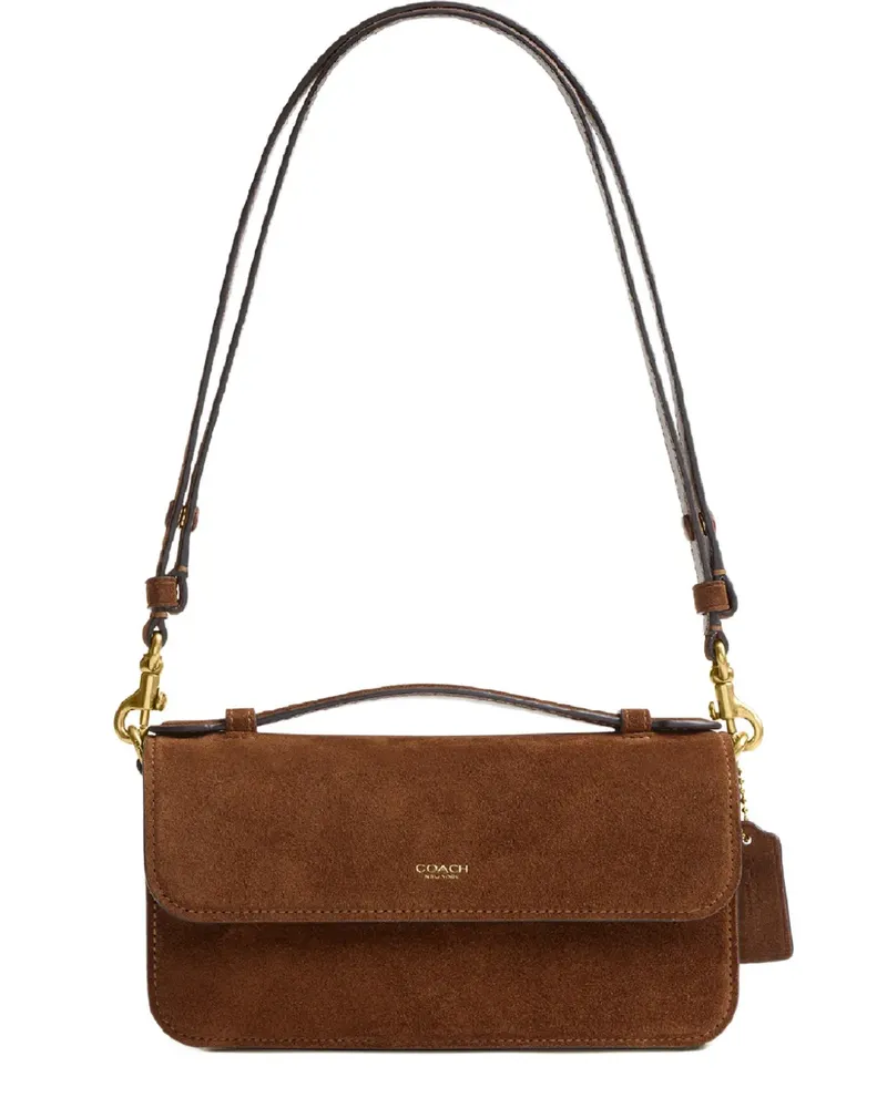 Coach Elora Umhängetasche aus Wildleder - Braun Braun