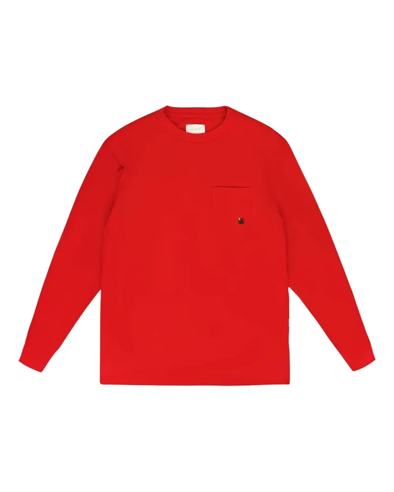Aimé Leon Dore T-Shirt mit Logo-Stickerei - Rot Rot