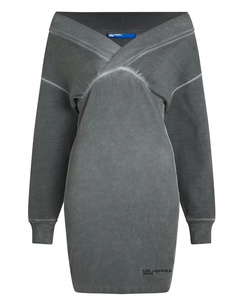 Karl Lagerfeld Schulterfreies Kleid - Grau Grau