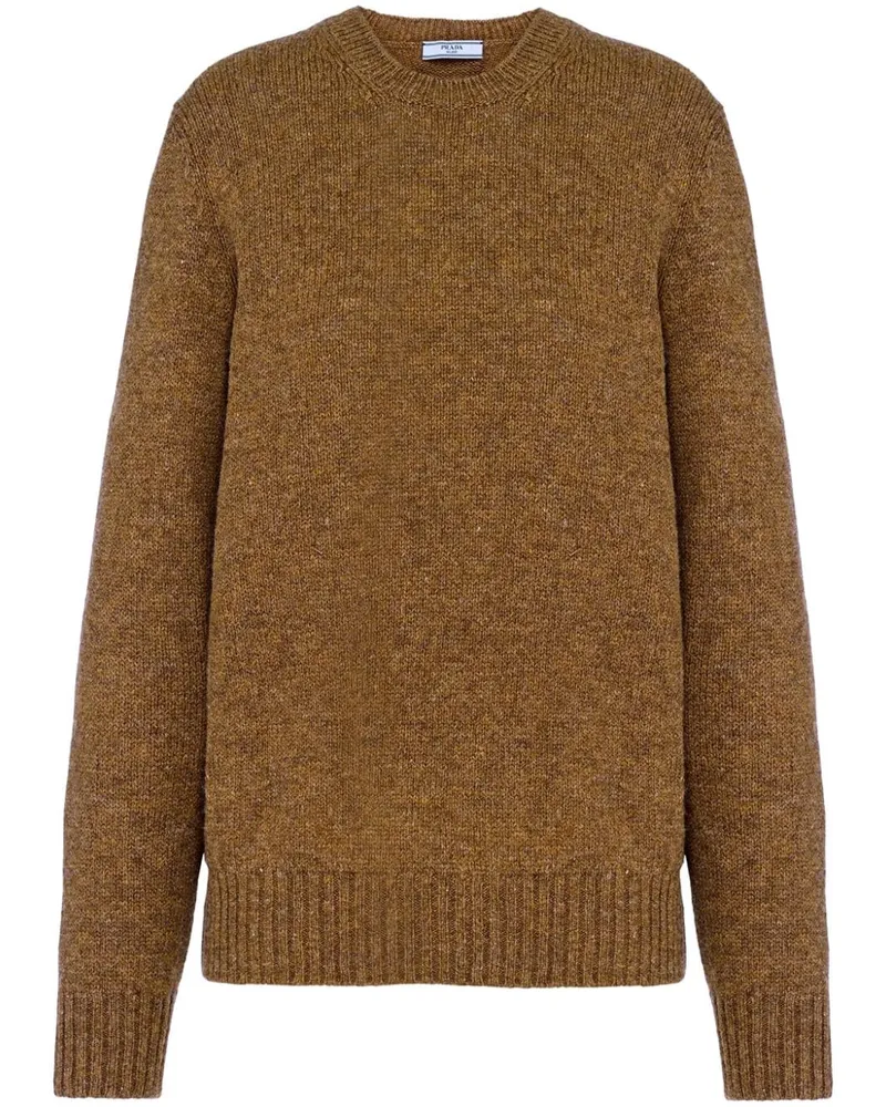 Prada Pullover mit Triangel-Logo - Braun Braun