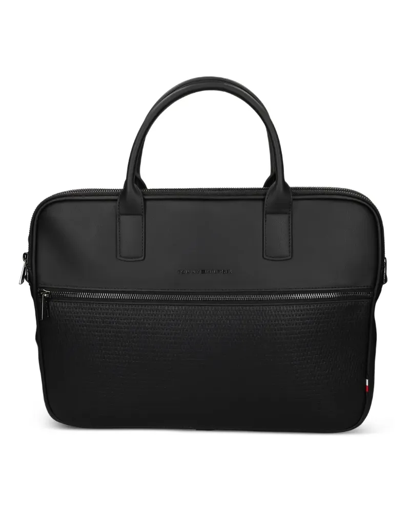 Tommy Hilfiger zip laptop bag - Schwarz Schwarz