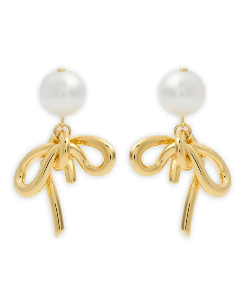 Completedworks 18kt vergoldete Schleifenohrringe Gold