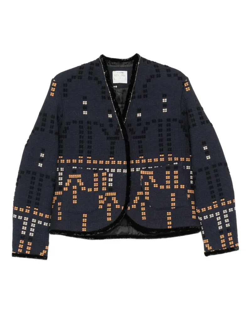 forte_forte Geknöpfte Jacke - Blau Blau