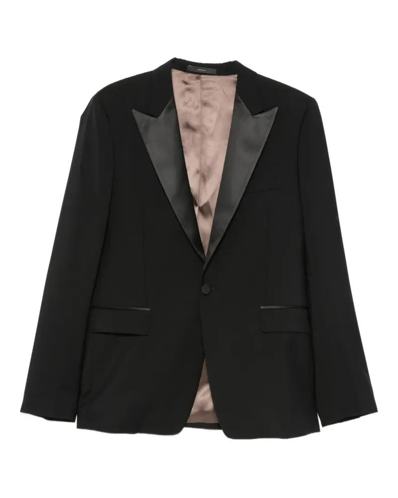 Paul Smith satin-lapel blazer - Schwarz Schwarz