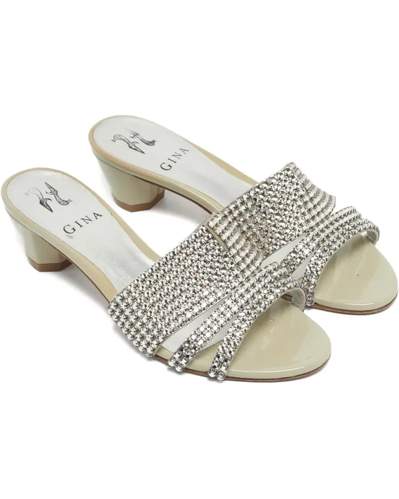 Gina embellished sandals - Nude Nude