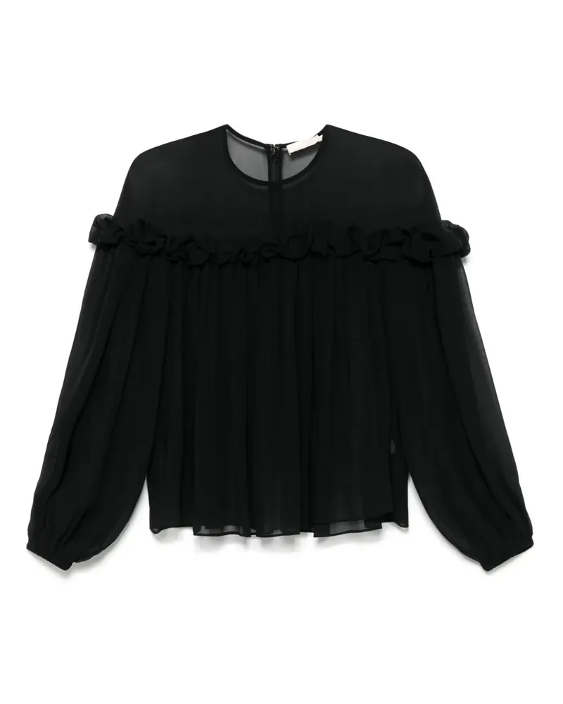 Ulla Johnson Peggy Bluse - Schwarz Schwarz