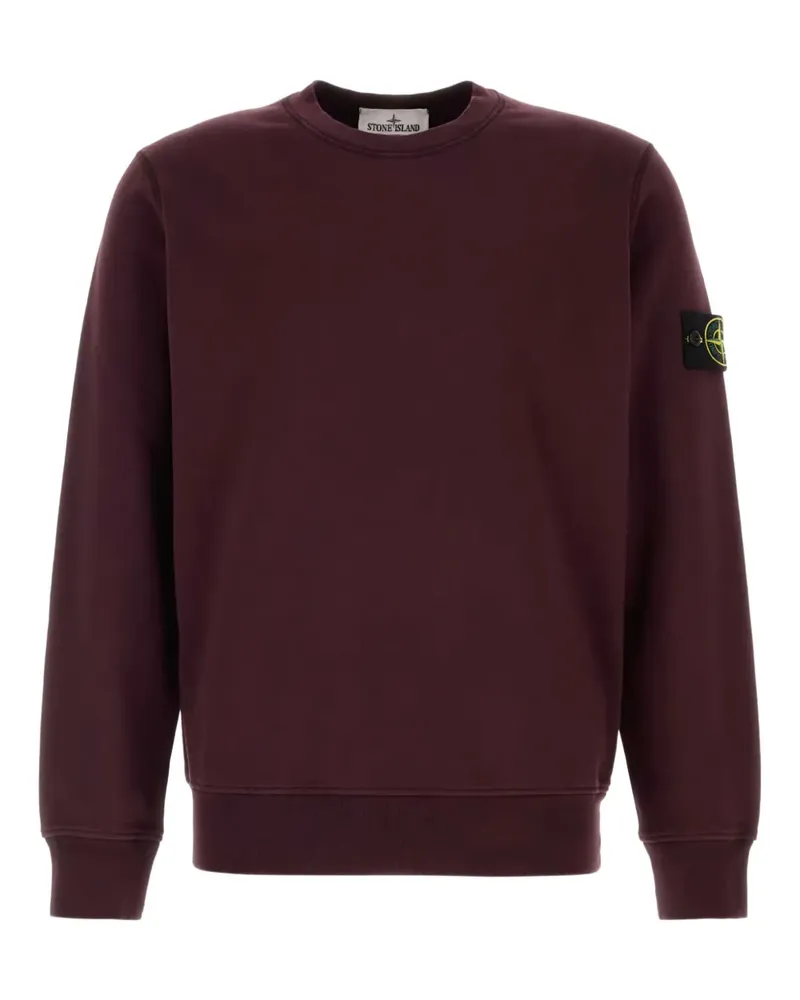 Stone Island Sweatshirt mit Logo-Patch - Violett Violett