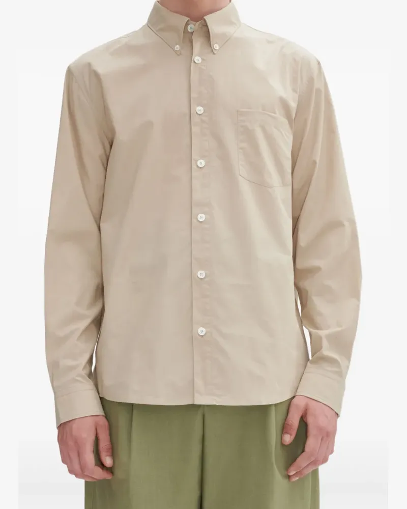 A.P.C. Hemd aus Leinen - Nude Nude