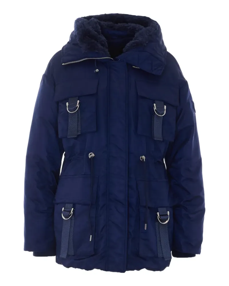 Pinko Passito buckle-detail down coat - Blau Blau