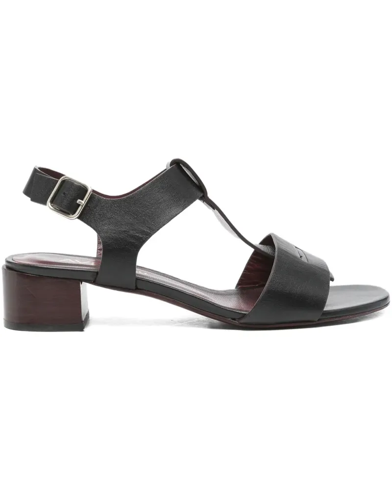 Avril Gau Sandalen mit T-Riemen 40mm - Schwarz Schwarz