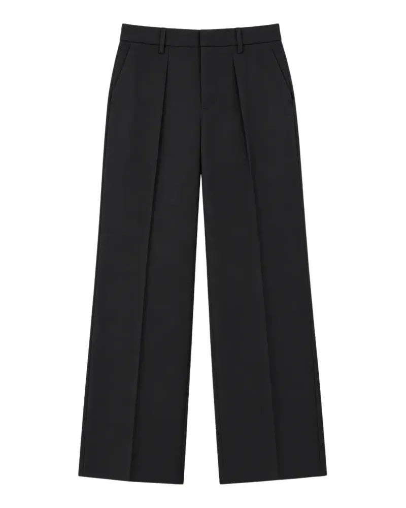 N° 21 Wide-Leg-Hose mit Bundfalten - Schwarz Schwarz