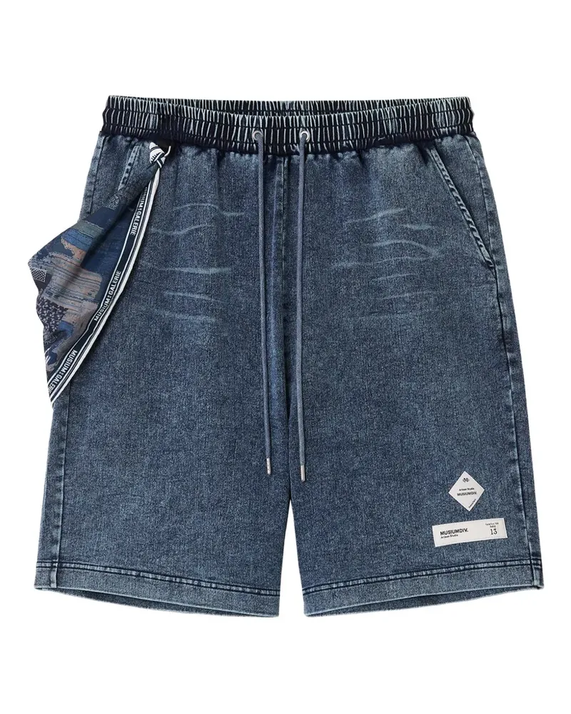 Musium Div. drawstring-waist denim shorts - Blau Blau