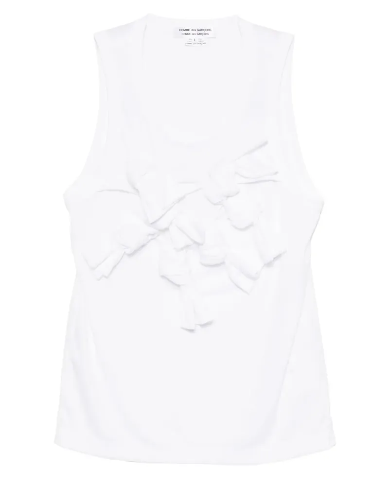 Comme des Garçons Tanktop mit Knoten - Weiß Weiß