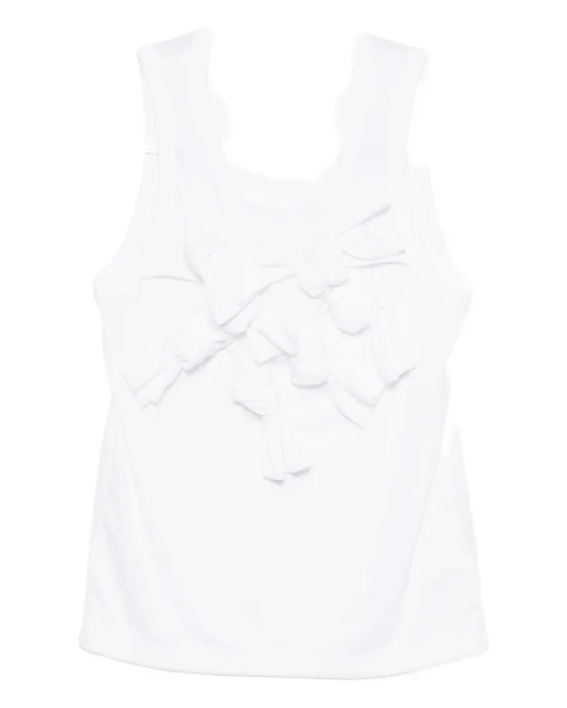Comme des Garçons knot-detail tank top - Weiß Weiß