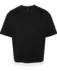 Neil Barrett T-Shirt im Layering-Look Schwarz