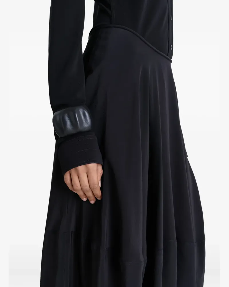 Christophe Lemaire x Carlos Peñafiel Armspange aus Leder - Schwarz Schwarz