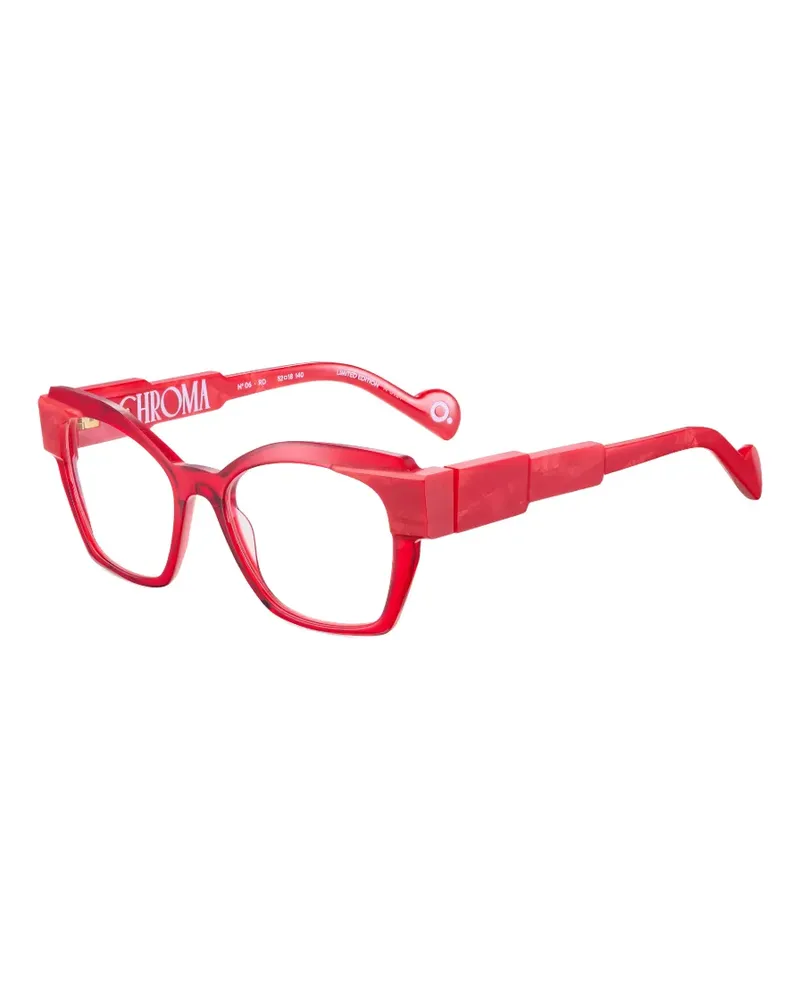 Etnia Barcelona Chroma N04 Brille mit geometrischem Gestell - Rot Rot
