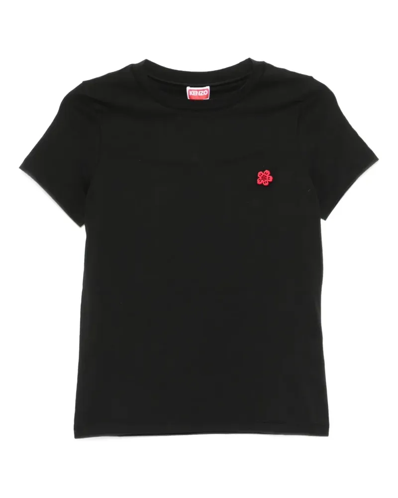 Kenzo Boke Flower T-Shirt mit Stickerei - Schwarz Schwarz