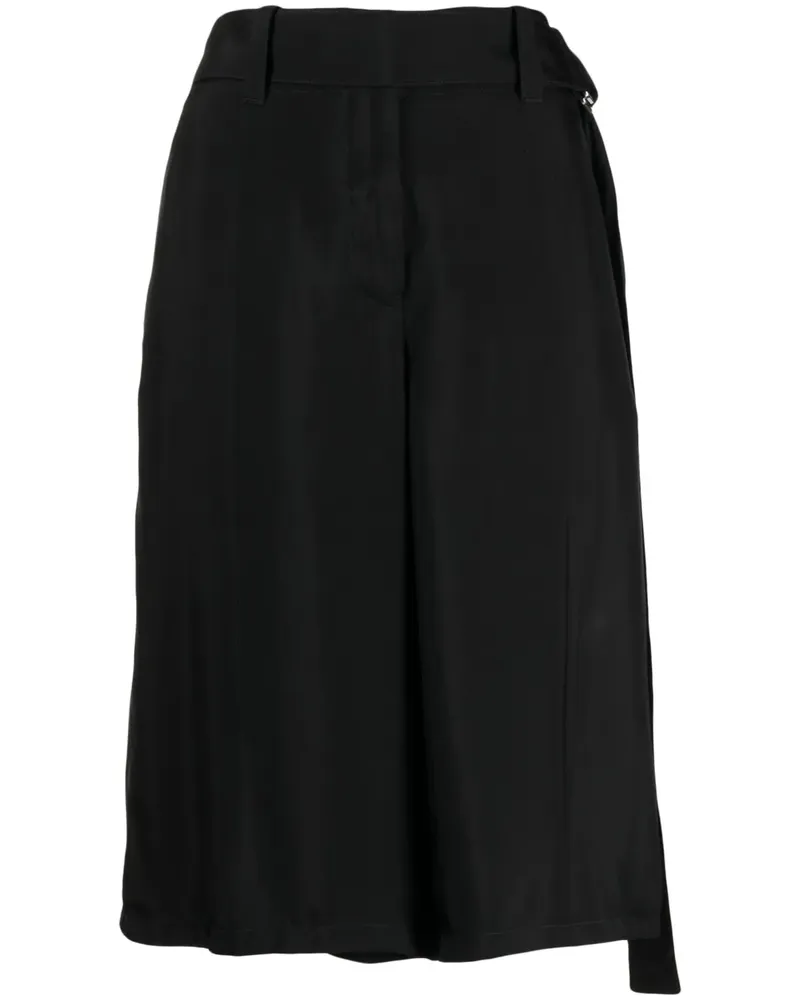 Jil Sander Weite Shorts mit Gürtel - Schwarz Schwarz