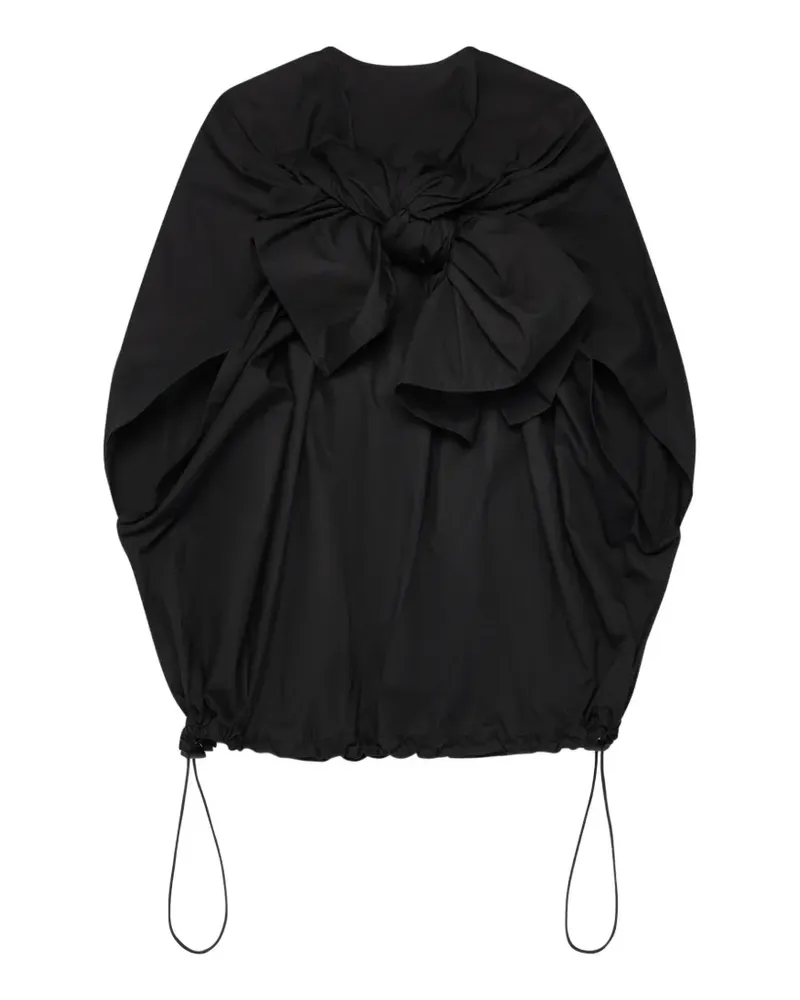 Comme des Garçons bow-detail drawstring blouse - Schwarz Schwarz