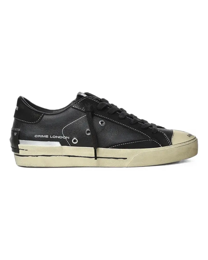 Crime Midnight Sneakers im Distressed-Look - Schwarz Schwarz