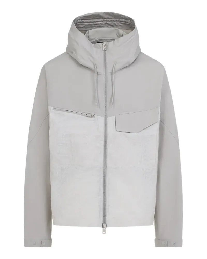 Y-3 Kapuzenjacke mit Kontrasteinsätzen - Braun Braun