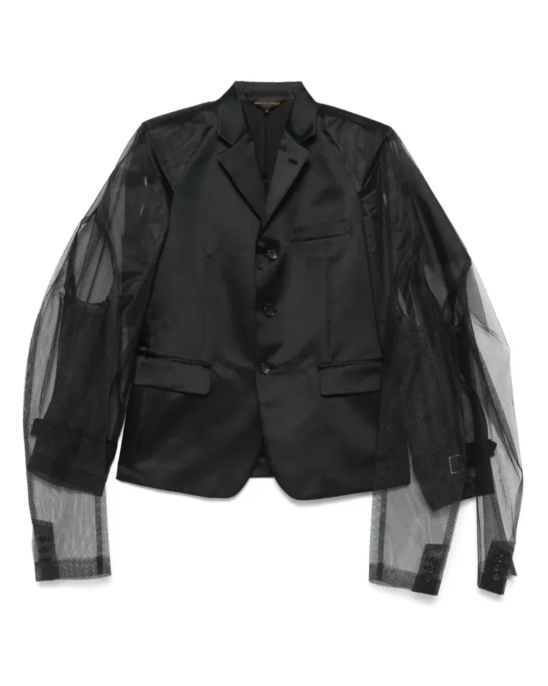 Comme des Garçons Sakko mit Tülleinsätzen - Schwarz Schwarz