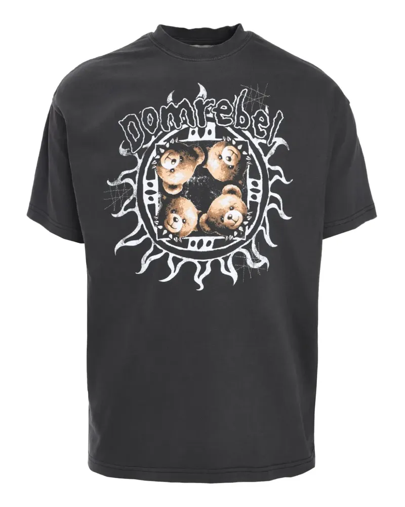 DOMREBEL Sungaze T-Shirt - Schwarz Schwarz