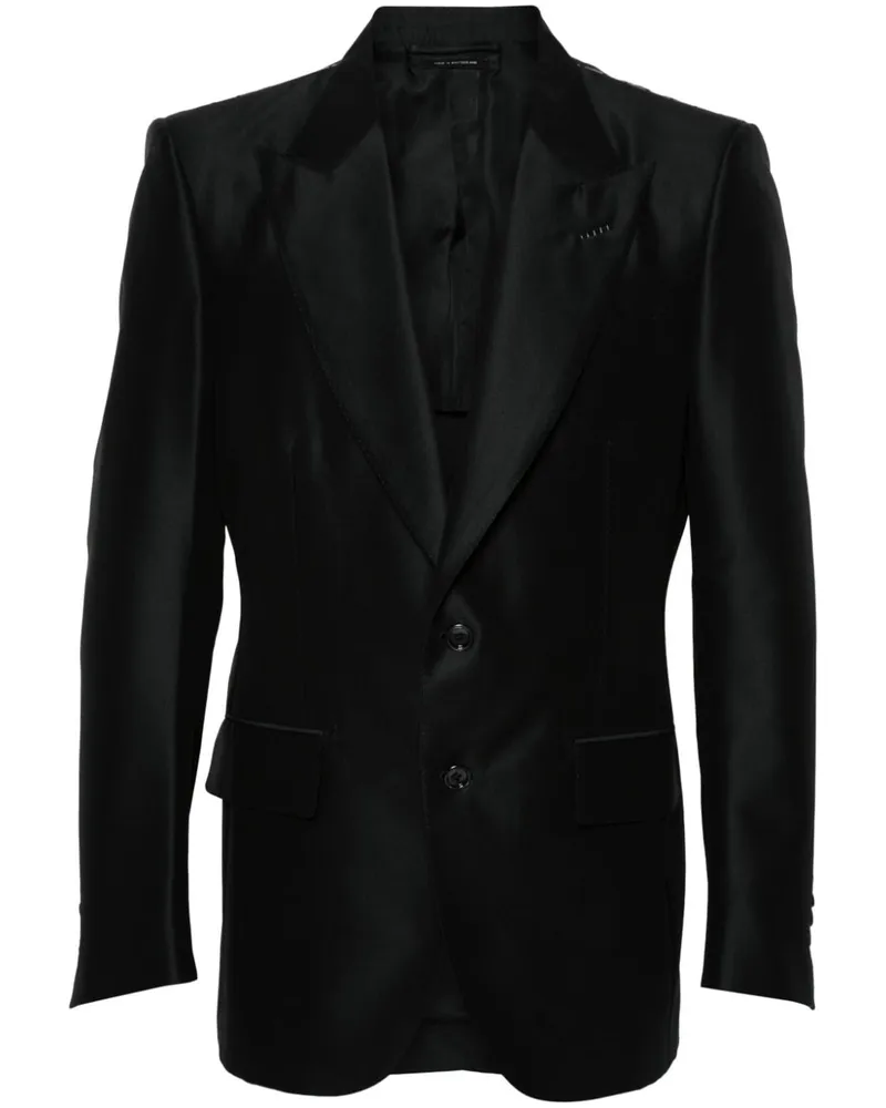 Tom Ford Einreihiges Sakko - Schwarz Schwarz