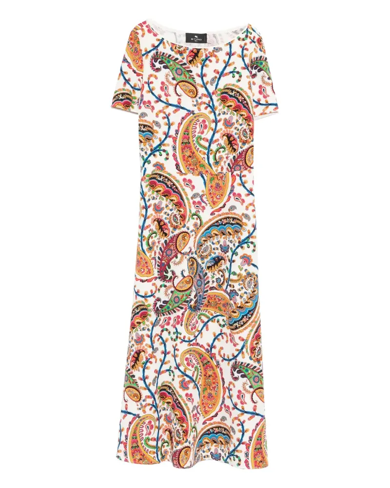 Etro paisley midi dress - Nude Nude