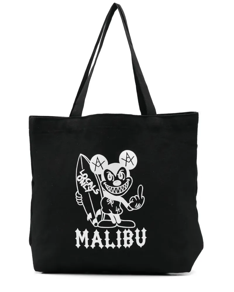 Local Authority Tote Bag mit Print - Schwarz Schwarz