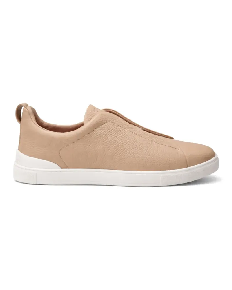 Ermenegildo Zegna Triple Stitch Secondskin sneakers - Nude Nude