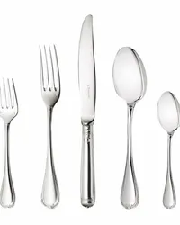 Christofle Versilbertes Malmaison Set Silber