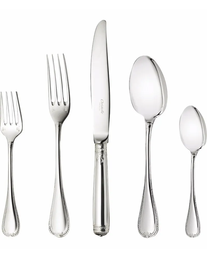 Christofle Versilbertes Malmaison Set Silber