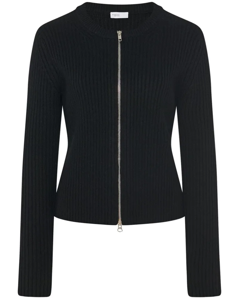 Rosetta Getty Gerippter Cardigan - Schwarz Schwarz