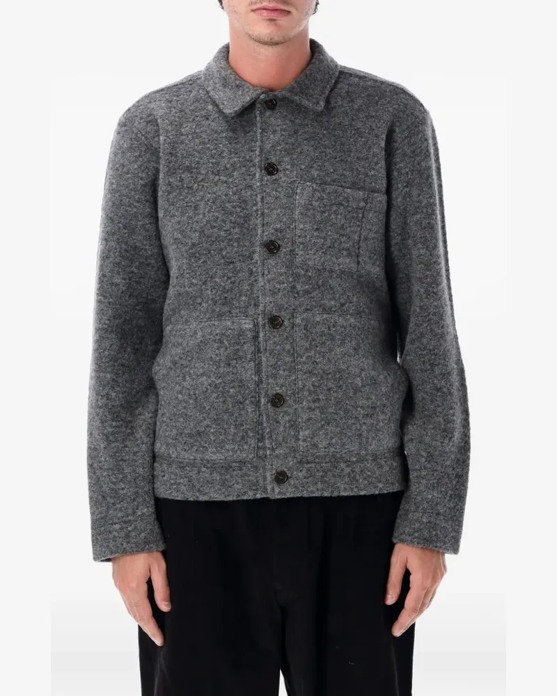 Universal Works Uniform Jacke mit aufgesetzter Tasche - Grau Grau