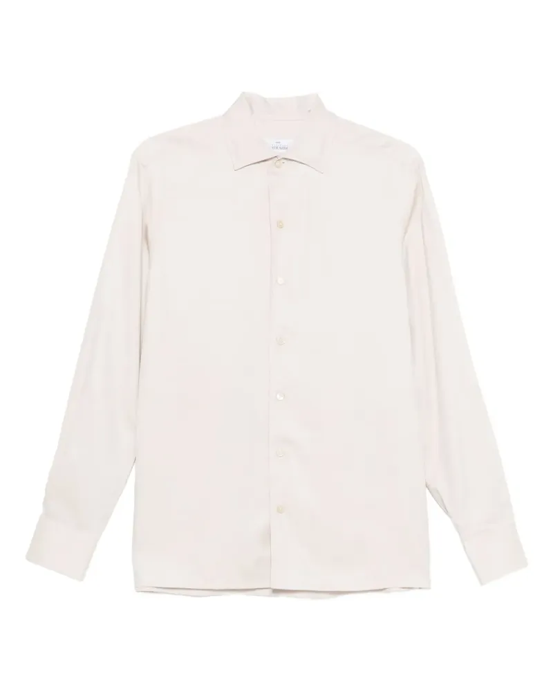Alessandro Gherardi long-sleeve button-down shirt - Nude Nude