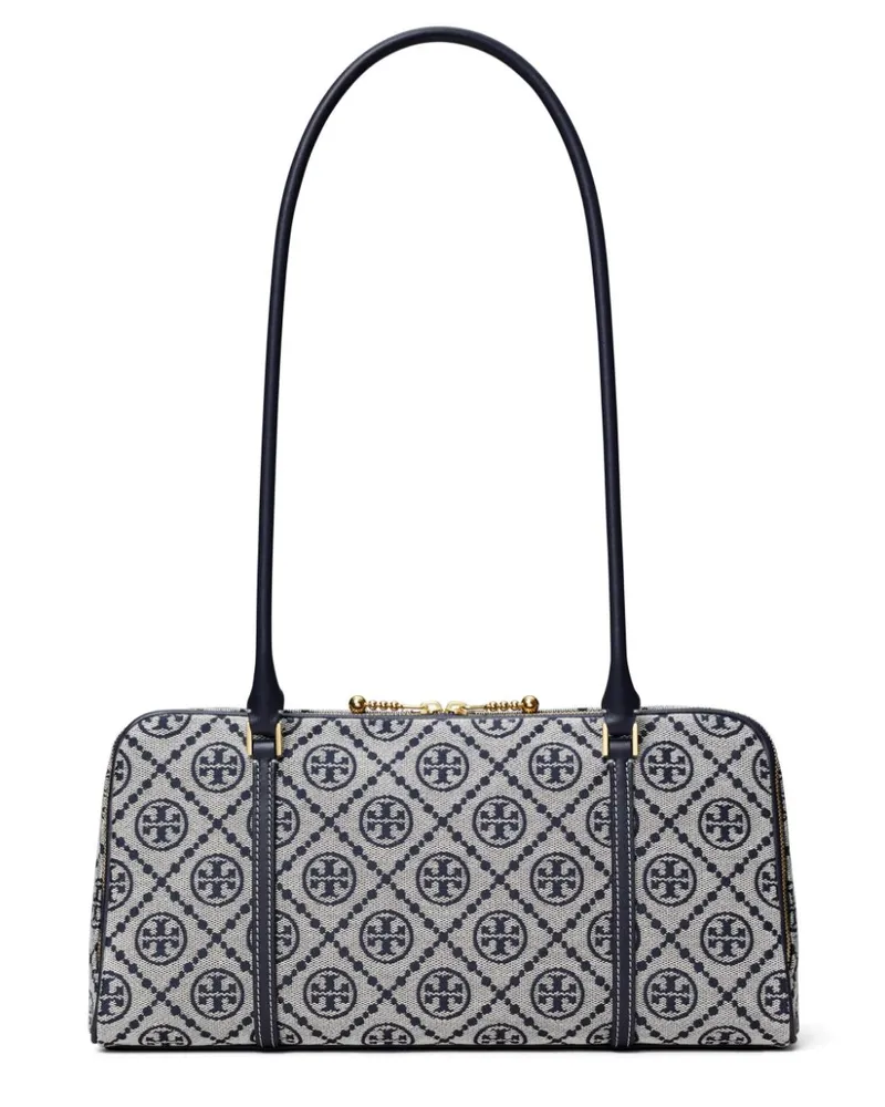 Tory Burch Kleine T Monogram Marshmallow Schultertasche - Blau Blau