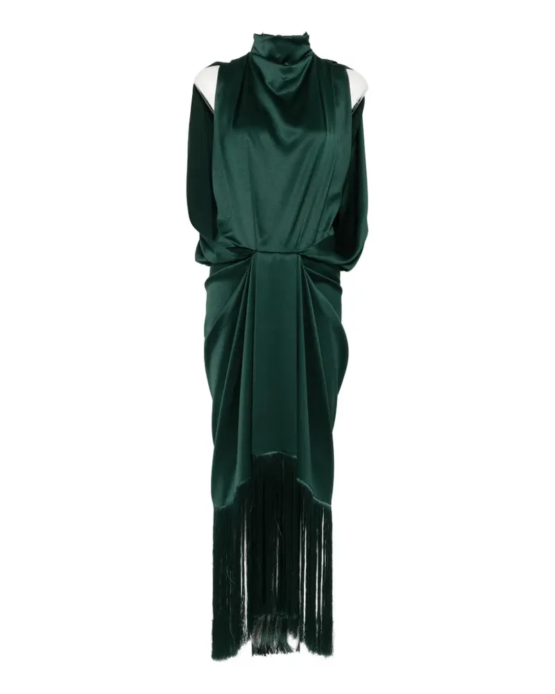 Esse Studios Eros fringe-trimmed maxi dress - Grün Grün