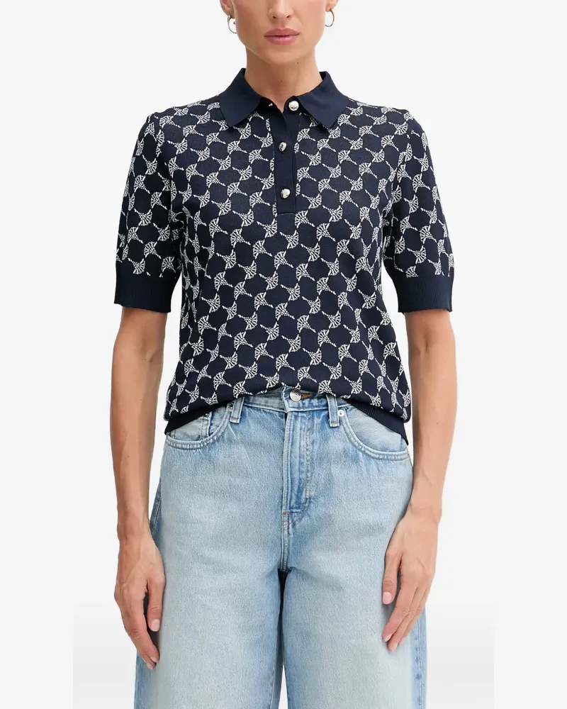 JOOP! Kella patterned polo shirt - Blau Blau